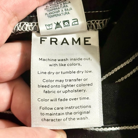 Frame Denim, Le Skinny de Jeanne Crop, Noir, Black Denim Jeans, NWOT - 25 - Picture 15 of 16